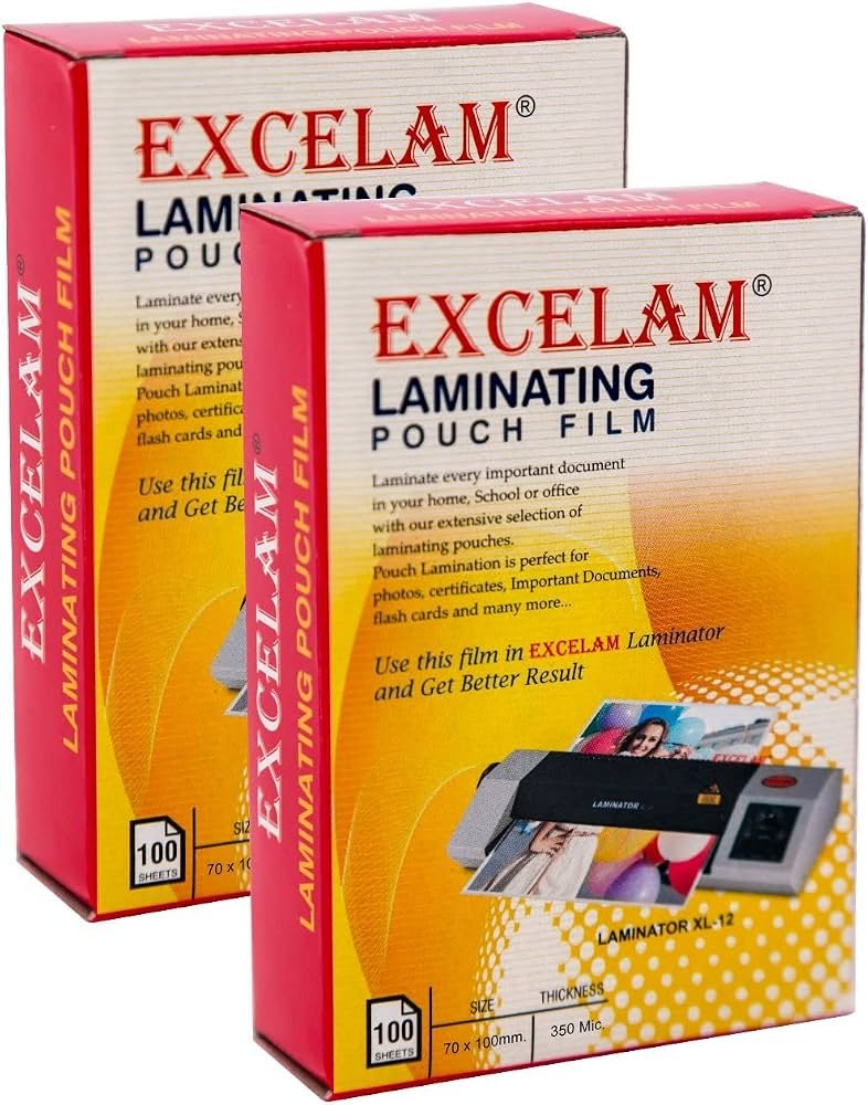 Excelam Laminating Pouch Film – 65 × 95 mm, 350 Micron - Image 2