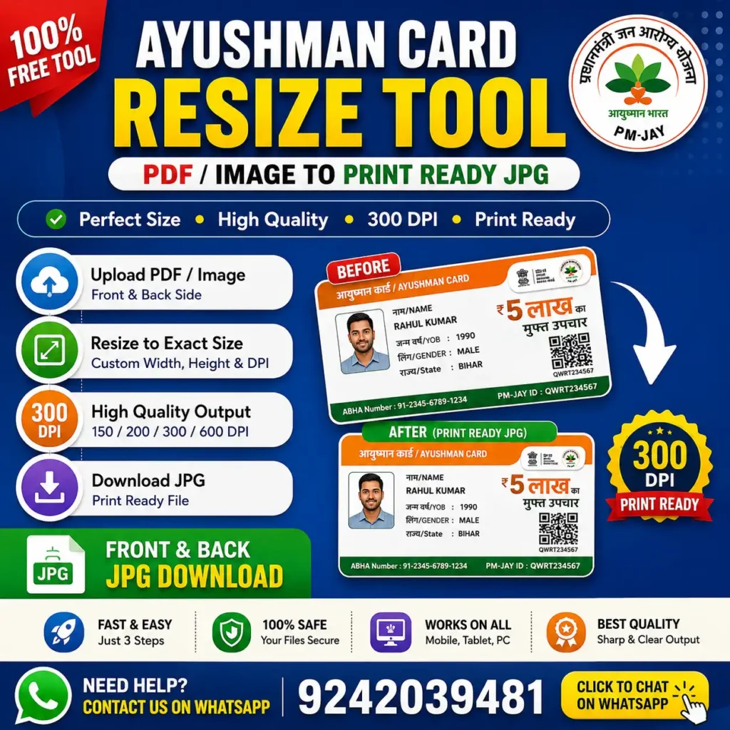 ayushman crop tool