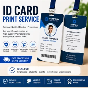 Custom PVC ID Card Printing – Premium Waterproof ID Card